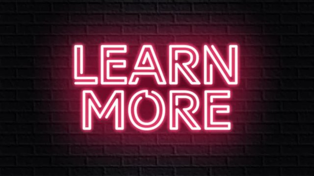 red neon video animation learn more