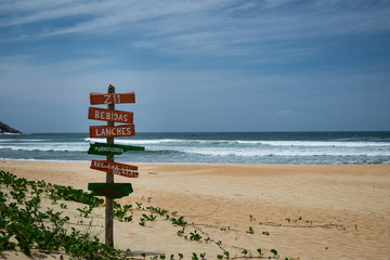 Brazil - Florianópolis: Board on the beach (Lagoinha do leste)
