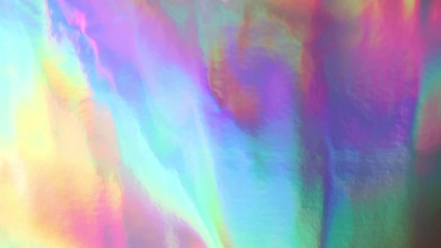 Abstract iridescent holographic foil ado clip
