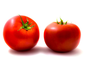 chery tomatoes on a white background with spices