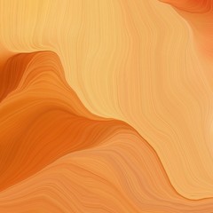 square graphic illustration with sandy brown, coffee and bronze colors. abstract fractal swirl waves. can be used as wallpaper, background graphic or texture