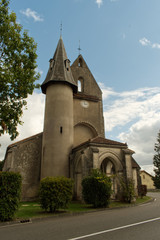 Fototapeta na wymiar Eglise de Trensacq dans les Landes
