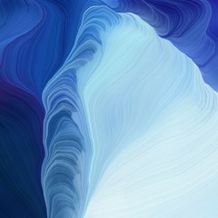 quadratic graphic illustration with midnight blue, powder blue and steel blue colors. abstract fractal swirl motion waves. can be used as wallpaper, background graphic or texture