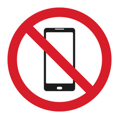No cell phone sign: Mobile phone symbol