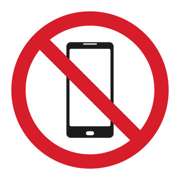 No cell phone sign: Mobile phone symbol
