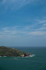 Fototapeta na wymiar Brazil - Florianópolis: Mountain in the sea