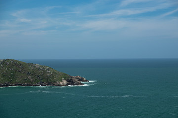 Fototapeta na wymiar Brazil - Florianópolis: Mountain in the sea