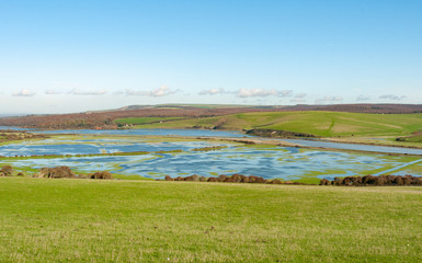 Flooded Cuckmere Haven South Downs