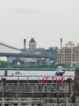 New York, USA - March 16, 2012: Helicopter of US President landing in Battery Park in Manhattan