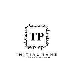 Letter TP Beauty Logo Template Vector