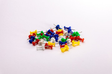 colorful pile of pins
