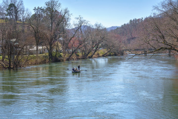 boat on river