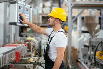 Portrait of worker in factory