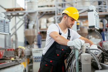 Portrait of worker in factory
