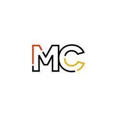 Letter MC logo icon design template elements