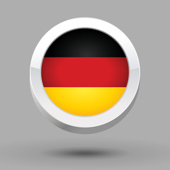 Germany flag in 3D circle frame