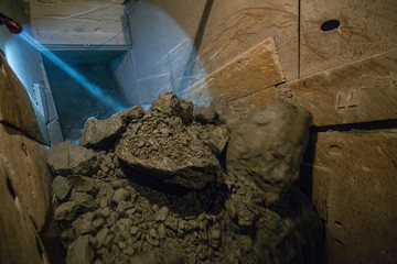 Gold iron mine ore shaft underground ore crusher