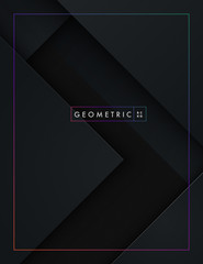 Black Geometric Background