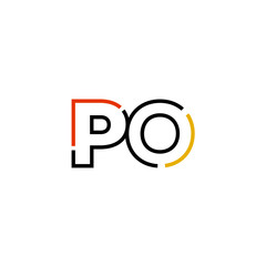 Letter PO logo icon design template elements