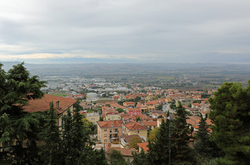 Fototapeta na wymiar panoramic view of Italian Region called Marche