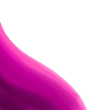 Pink silk fabric on a blank background