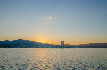 Naklejka premium 滋賀 琵琶湖