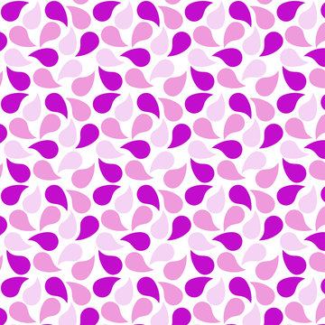 Pink and purple petal pattern on a white background