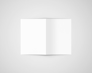 A4 A5 Bifold Brochure White Blank Mockup