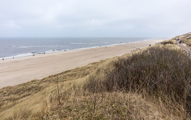 Fototapeta na wymiar Quiet North Sea beach