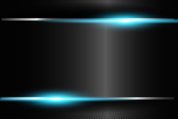 abstract metallic blue black frame design innovation concept layout background