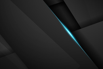 abstract metallic blue black frame layout modern tech design template background