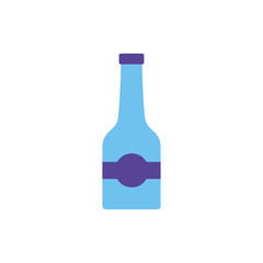 Isolated wine bottle vector design