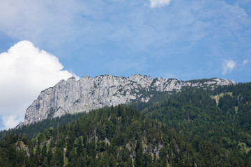 Obraz premium Bergmassiv Steinplatte, Waidring, Alpen, Tirol, Österreich, Europa
