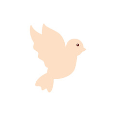 Isolated white dove vector design