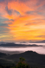Obraz premium Scene of beautiful sunrise in the morning.
