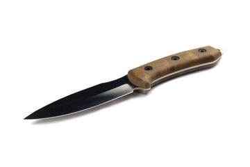 Tourist knife isolated on white background