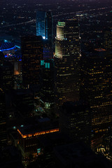 Fototapeta na wymiar View of Los Angeles downtown, USA