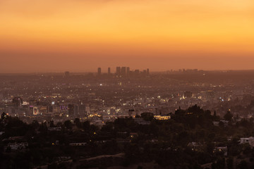 Panoramic view of Los Angeles, USA