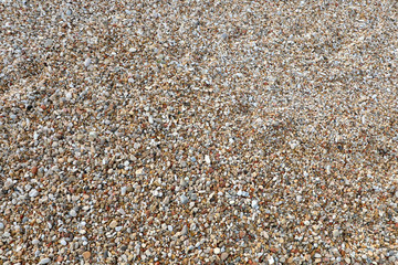 background of many small pebbles