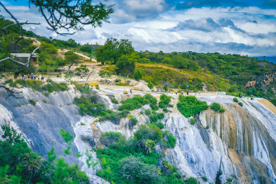 Water Falls "Hierve el Agua" in Oaxaca, Mexico