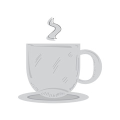 Isolated coffee cup image. Vintage style - Vector illustration