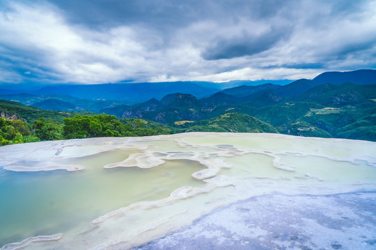 Water Falls "Hierve el Agua" in Oaxaca, Mexico