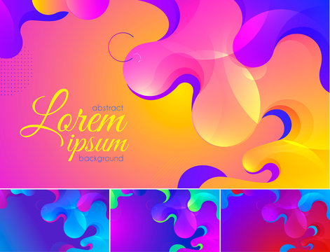 Colorful wavy abstract background