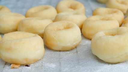 Fototapeta na wymiar Fresh homemade Japanese donut