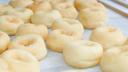 Fototapeta na wymiar Fresh homemade Japanese donut