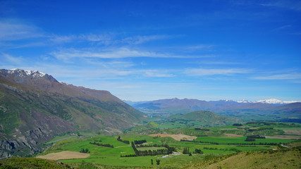 Landscape in the Suthern osland of New Zealand in the area  of around Arrow junction