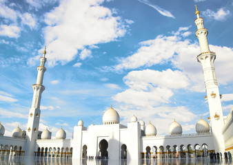 Fototapeta na wymiar Grand Mosque - Abu Dhabi
