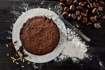 Castagnaccio torta di castagne
