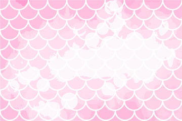 Pink mermaid scales. Fish scales. Underwater sea pattern. Vector illustration. Perfect for print design for textile, poster, greeting card, invitation.