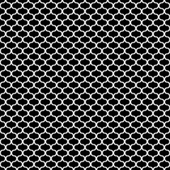 Seamless pattern. White line texture on black background.